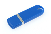البلاستيك 3.0 8G USB اللون الأزرق مع شعار مخصص وحزمة