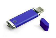 البلاستيك 16G 2.0 USB اللون الأزرق مع شعار مخصص وحزمة من العلامة التجارية تظهر الحياة
