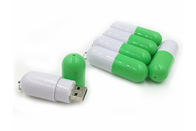 مصنع العرض تظهر الحياة العلامة التجارية 8GB 3.0 اللون الأخضر حبة بلاستيكية USB مع شعار مخصص وحزمة