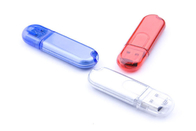 64G 2.0 اللون الأزرق USB من البلاستيك مع شعار مخصص وحزمة العلامة التجارية تظهر الحياة