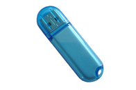 64G 2.0 اللون الأزرق USB من البلاستيك مع شعار مخصص وحزمة العلامة التجارية تظهر الحياة
