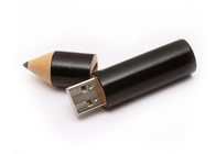 2 GigaByte 2.0 بامبو USB العصي شكل قلم رصاص مع شعار الليزر المحفور