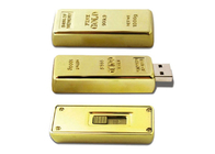 USB مصنع توريد 16G 3.0 المواد المعدنية شريط الذهب USB مع شعار مخصصة تظهر الحياة العلامة التجارية