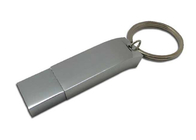 تحميل سريع Silvery Metal Flash Drive ، نوع سلسلة المفاتيح Usb Flash Disk