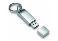 تحميل سريع Silvery Metal Flash Drive ، نوع سلسلة المفاتيح Usb Flash Disk