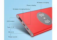 الأحمر USB C قوة البنك ، شعار مخصص المحمولة شاحن لاسلكي قوة البنك