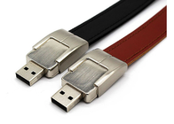 أسود 128 جرام USB 3.0 محرك فلاش ، جلد USB محرك OEM خدمات التصميم المقدمة