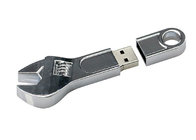 فضي 64G 2.0 معدن USB فلاش حملة المفك الشكل مع نقش الشعار