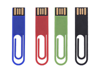 الأخضر البلاستيك USB عصا محرك كتاب كليب نوع شعار مخصص تظهر الحياة العلامة التجارية